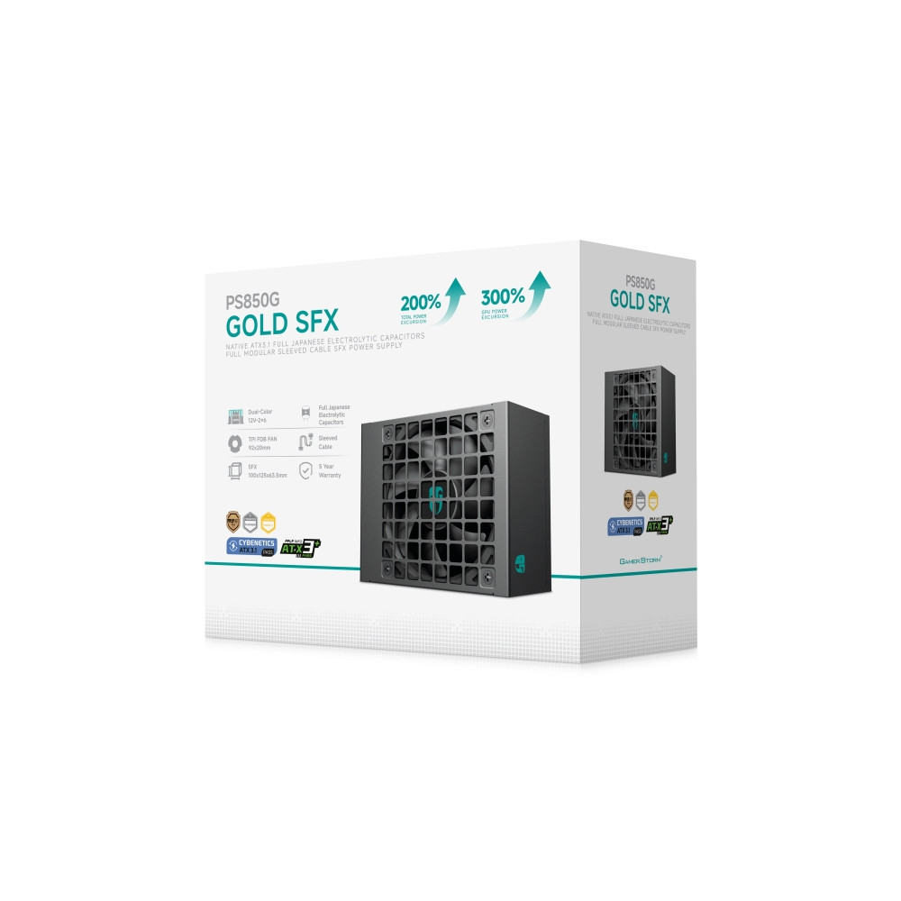 Produktbild för DeepCool PS850G, 850 W, 100