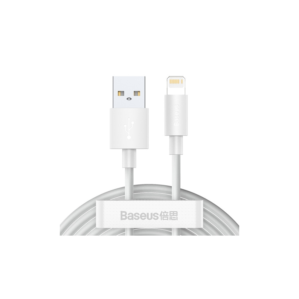 Produktbild för Baseus TZCALZJ-02, Hvid, USB A, Lightning, 1,5 m, Hanstik, H...