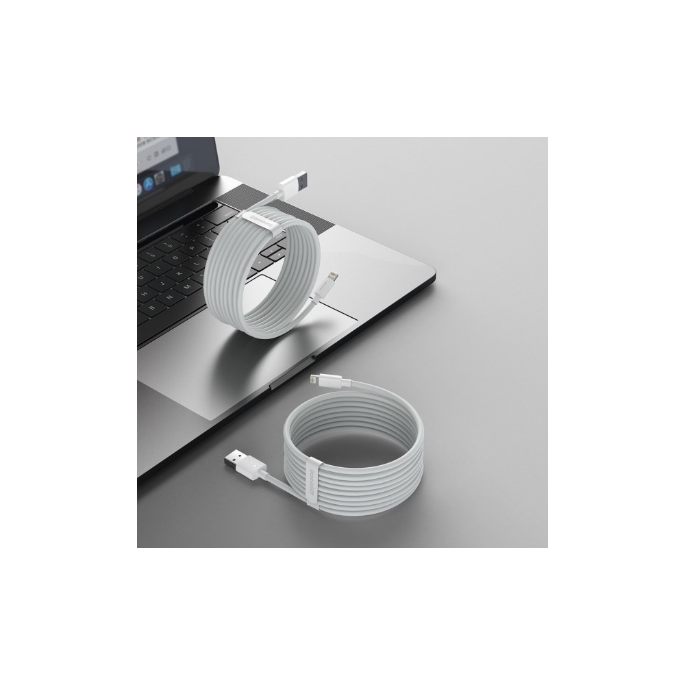 Produktbild för Baseus TZCALZJ-02, Hvid, USB A, Lightning, 1,5 m, Hanstik, H...