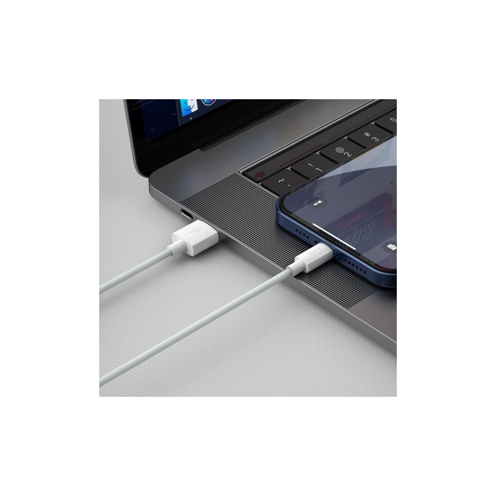 Produktbild för Baseus TZCALZJ-02, Hvid, USB A, Lightning, 1,5 m, Hanstik, H...
