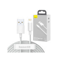 Produktbild för Baseus TZCALZJ-02, Hvid, USB A, Lightning, 1,5 m, Hanstik, H...