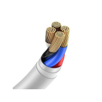 Produktbild för Baseus TZCALZJ-02, Hvid, USB A, Lightning, 1,5 m, Hanstik, H...