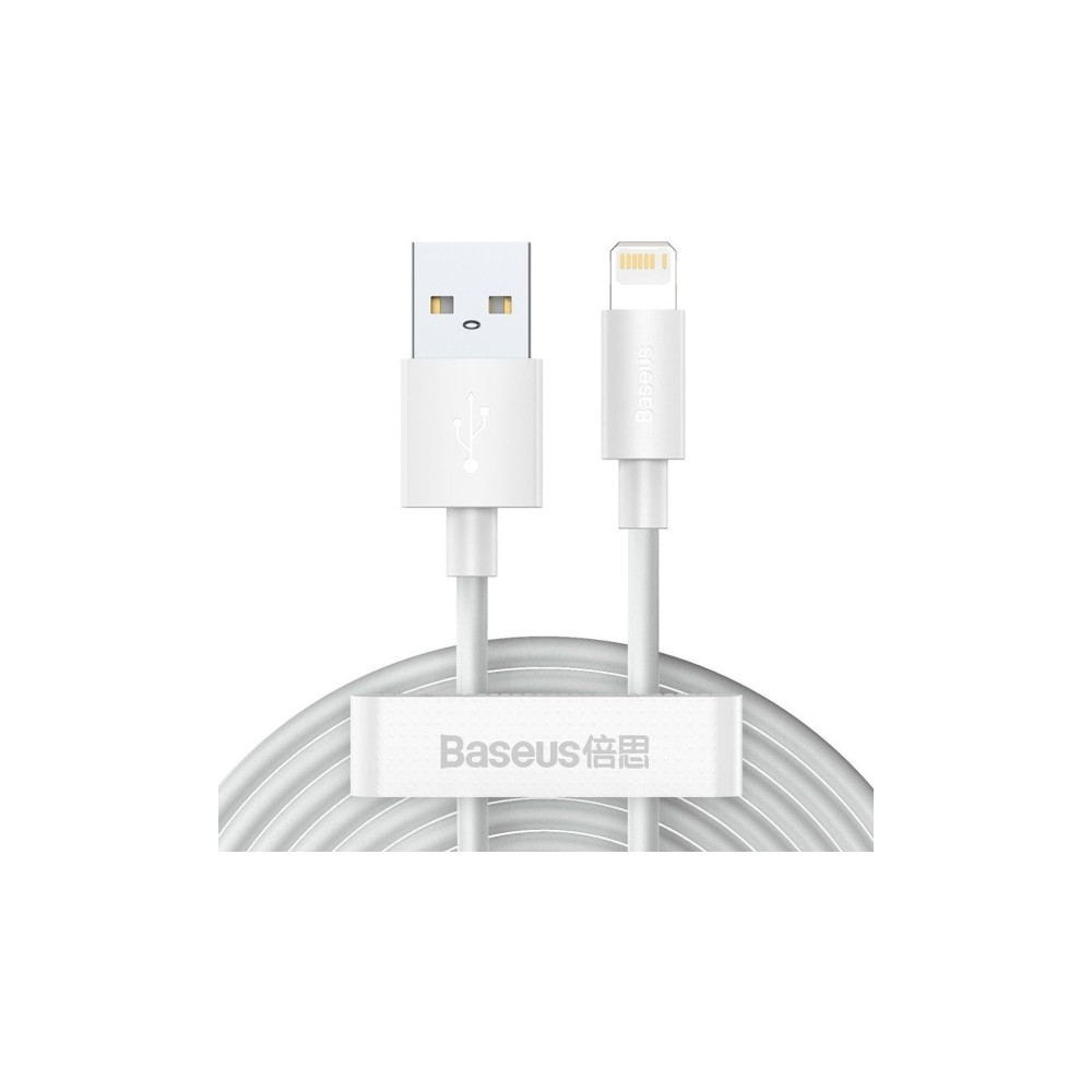 Produktbild för Baseus TZCALZJ-02, Hvid, USB A, Lightning, 1,5 m, Hanstik, H...
