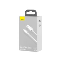Produktbild för Baseus TZCALZJ-02, Hvid, USB A, Lightning, 1,5 m, Hanstik, H...