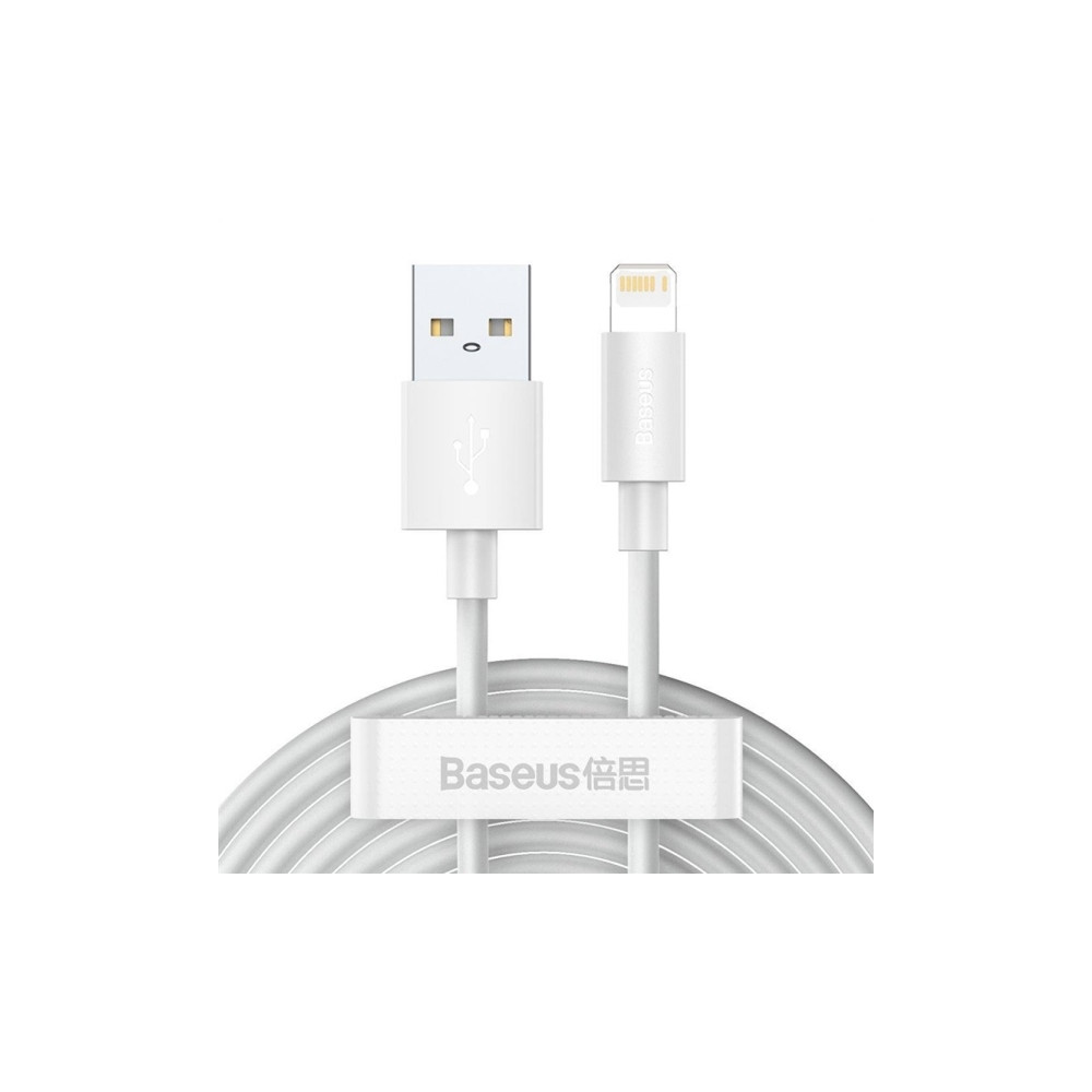 Produktbild för Baseus TZCALZJ-02, Hvid, USB A, Lightning, 1,5 m, Hanstik, H...