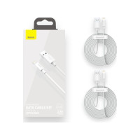 Produktbild för Baseus TZCALZJ-02, Hvid, USB A, Lightning, 1,5 m, Hanstik, H...