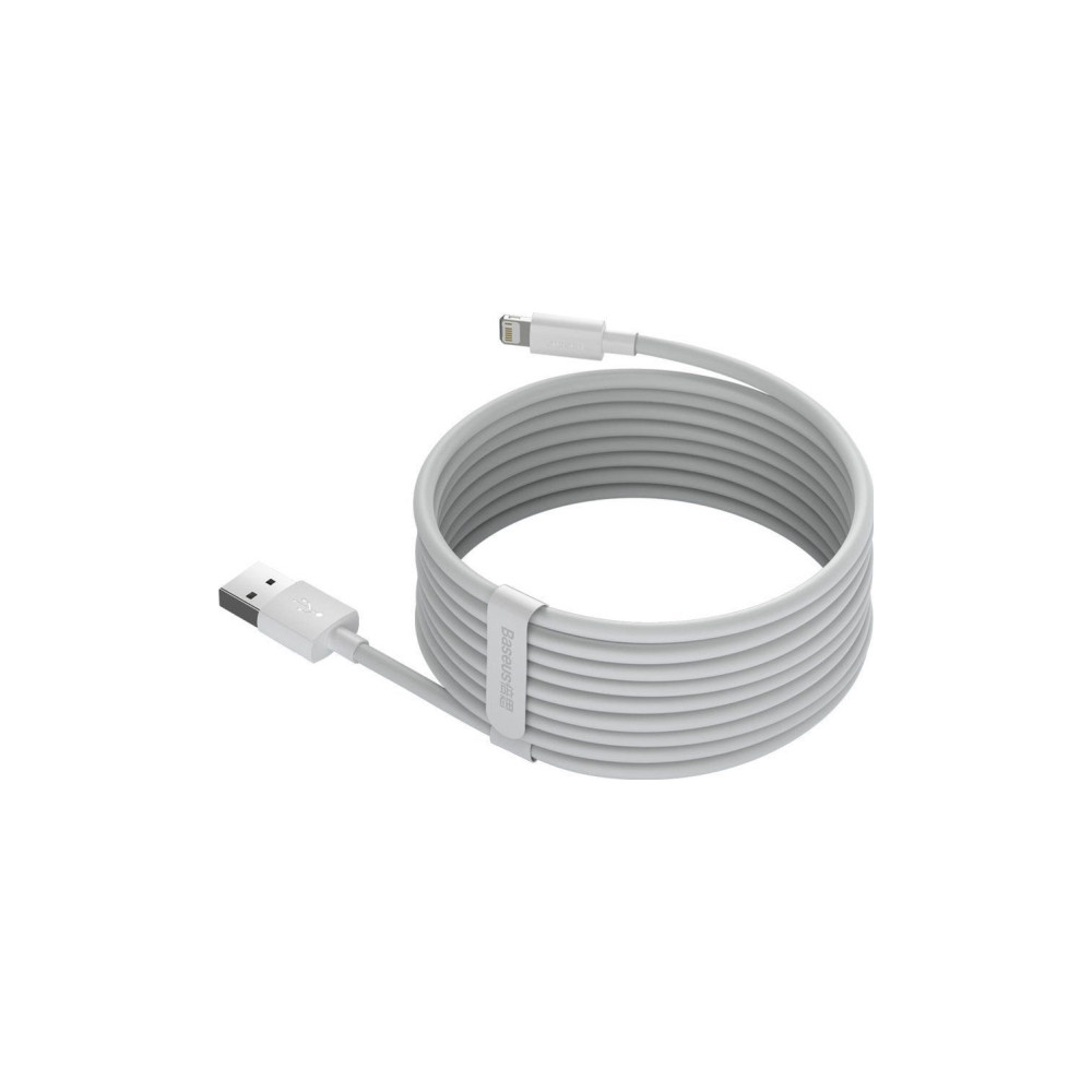 Produktbild för Baseus TZCALZJ-02, Hvid, USB A, Lightning, 1,5 m, Hanstik, H...