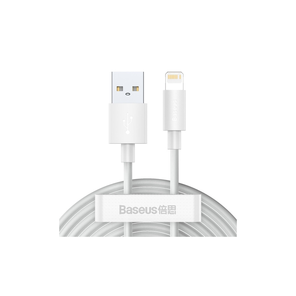 Produktbild för Baseus TZCALZJ-02, Hvid, USB A, Lightning, 1,5 m, Hanstik, H...
