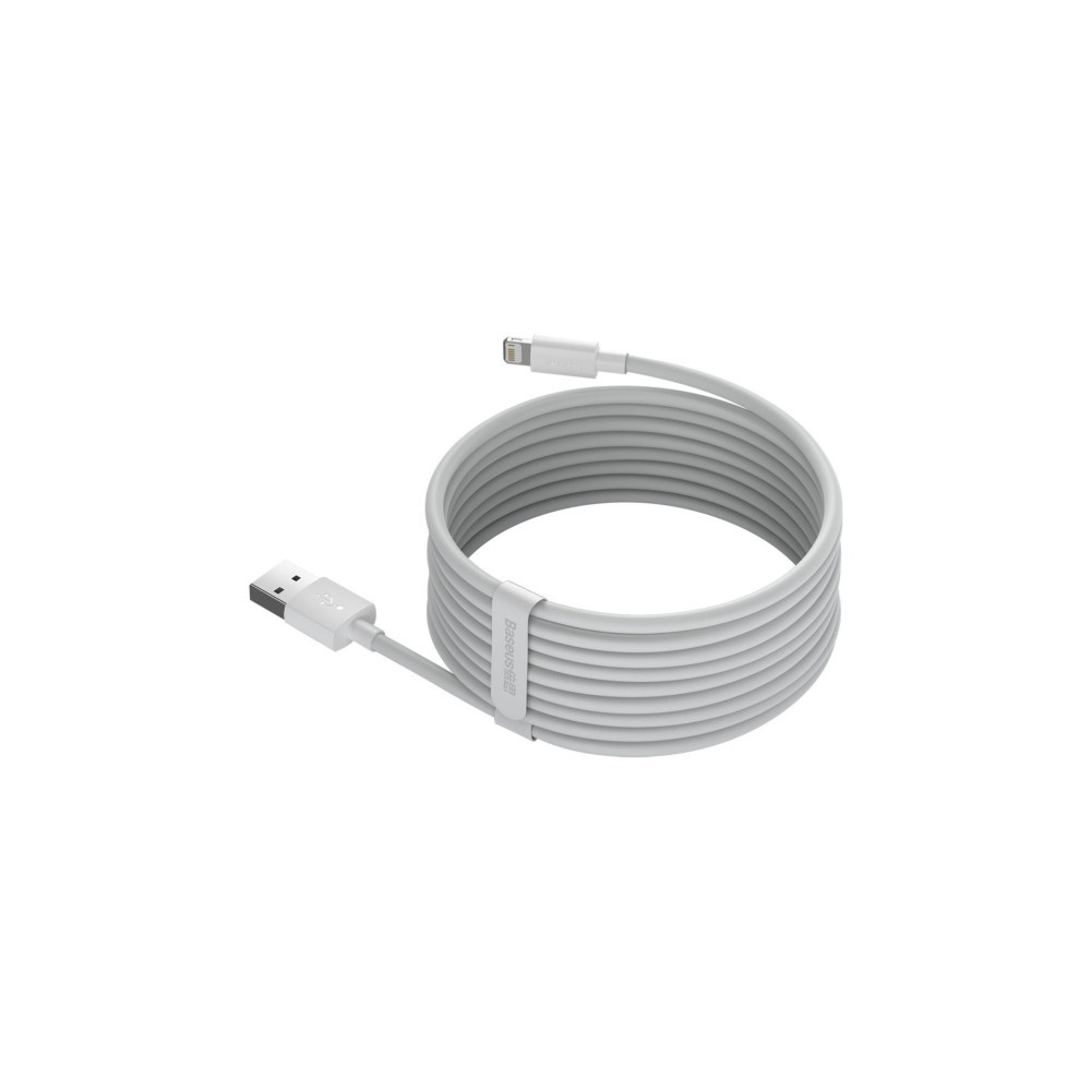 Produktbild för Baseus TZCALZJ-02, Hvid, USB A, Lightning, 1,5 m, Hanstik, H...