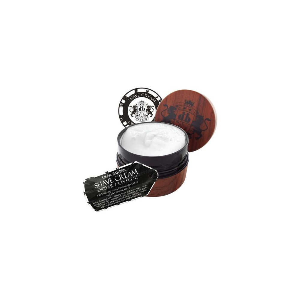Produktbild för Dear Barber Shave Cream, Rakkräm, Män, 100 ml, Utjämnande, 1...