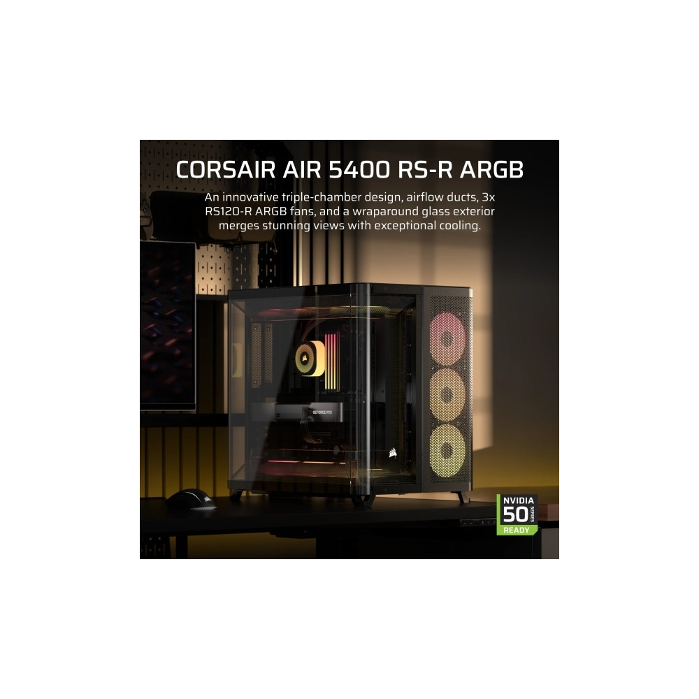 Produktbild för CORSAIR AIR 5400 RS-R ARGB - mid tower - utökad ATX