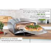 Produktbild för Unold Pizzaofen Enzo 68916, 1 pizza/pizzor, Rostfritt stål,...