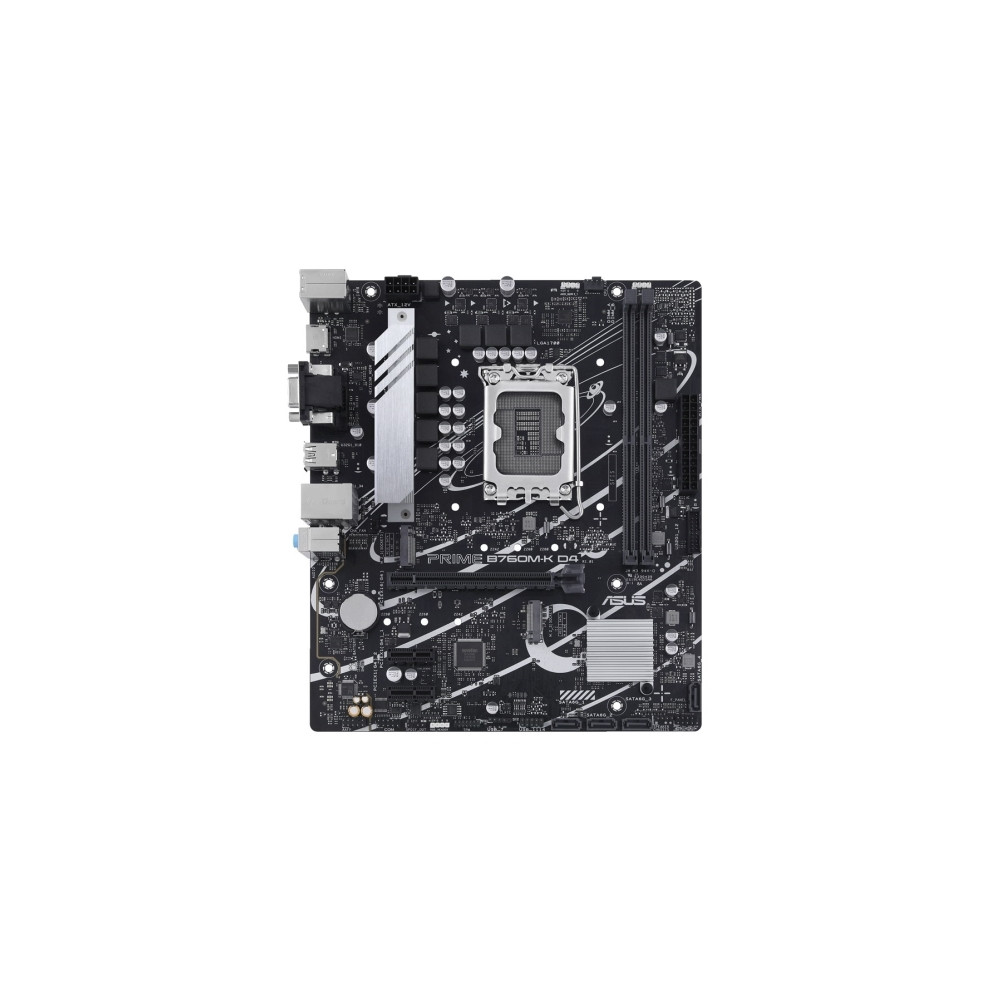 Produktbild för ASUS PRIME B760M-K D4 - moderkort - micro ATX - LGA1700-uttag - B760