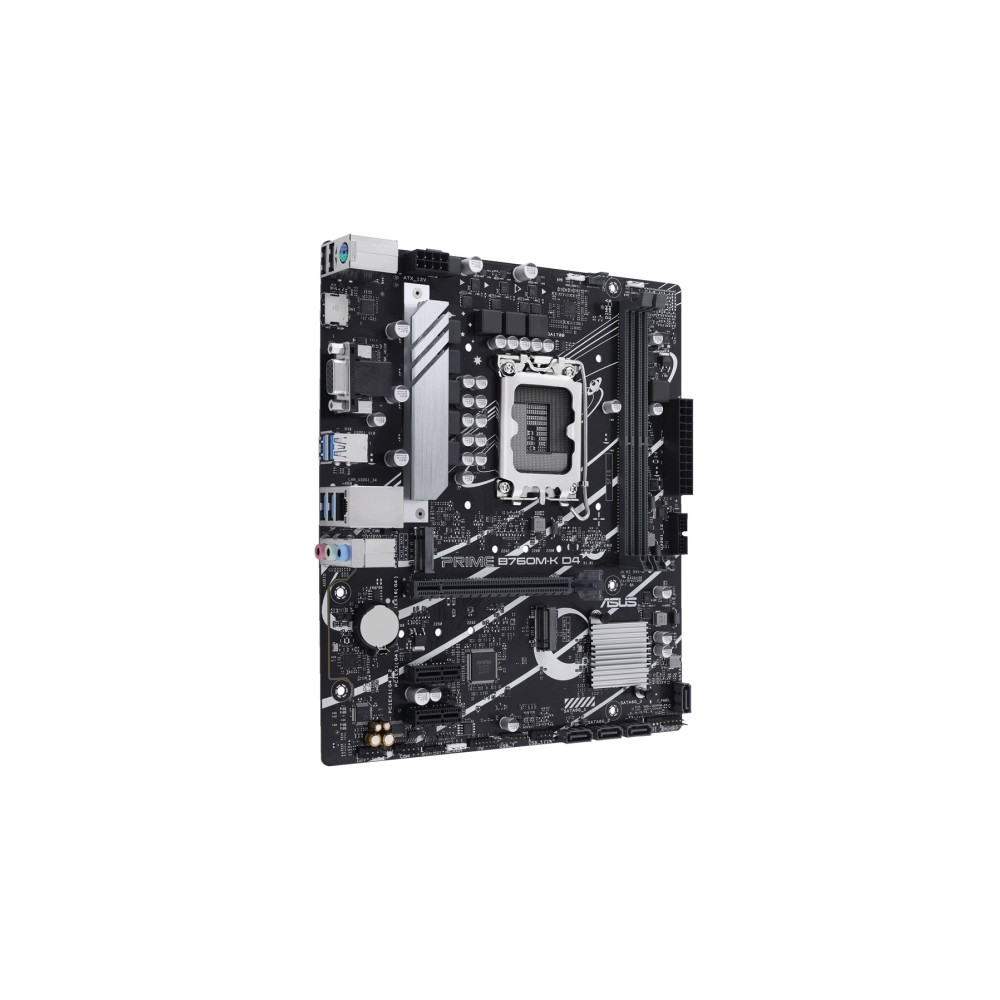 Produktbild för ASUS PRIME B760M-K D4 - moderkort - micro ATX - LGA1700-uttag - B760