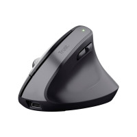 Produktbild för Trust Bayo+ - vertikal mus - 2.4 GHz - svart
