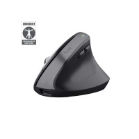Produktbild för Trust Bayo+ - vertikal mus - 2.4 GHz - svart