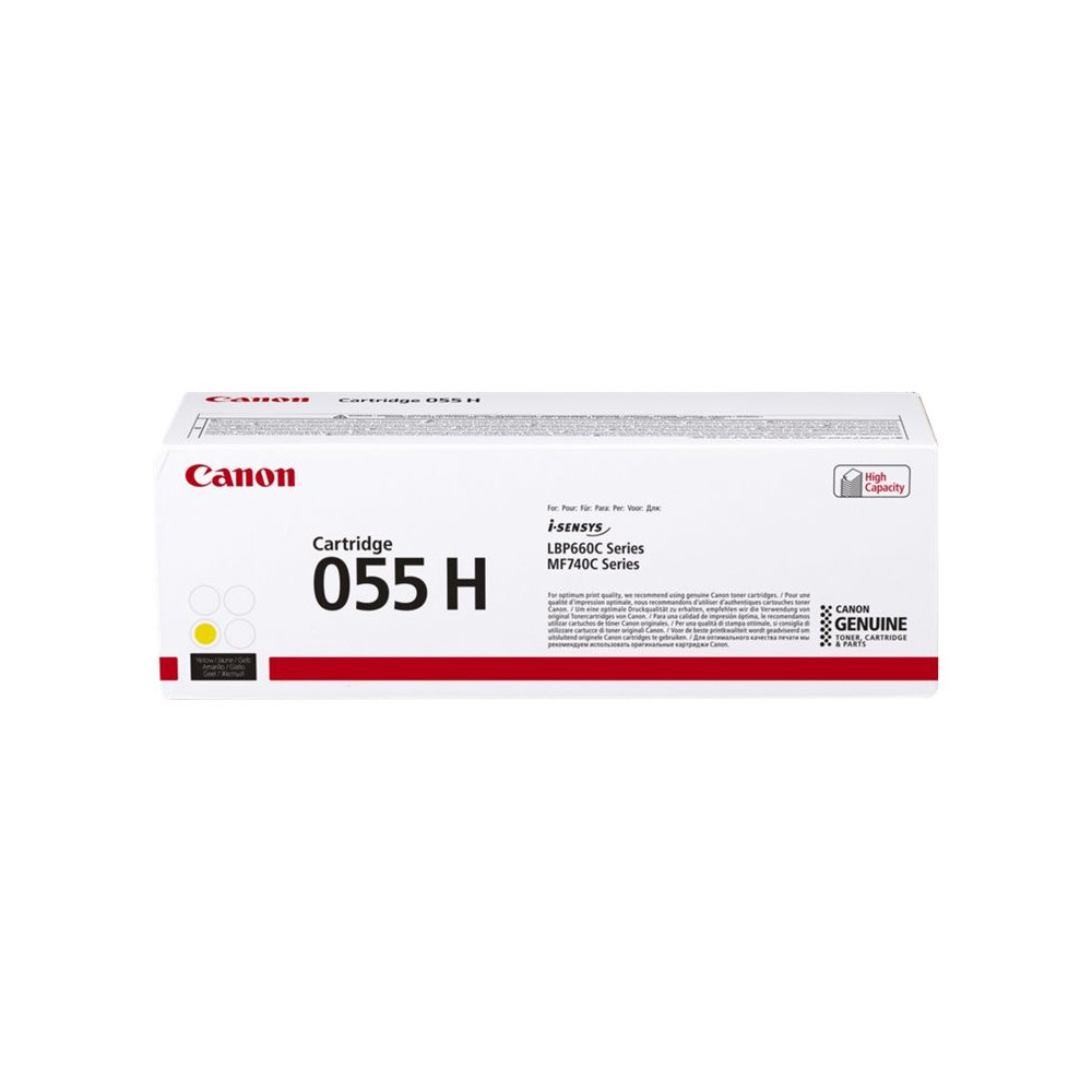 Produktbild för Canon 055 H - Lång livslängd - gul - original - tonerkassett