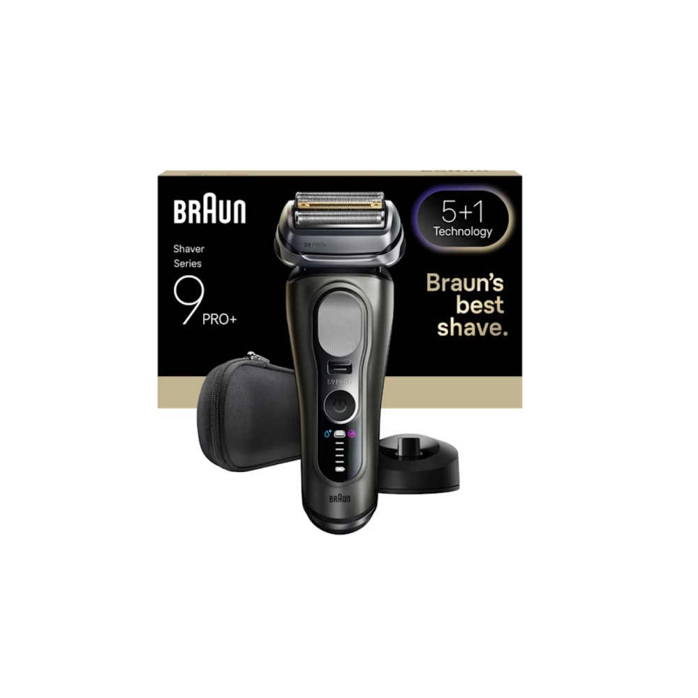 Produktbild för Braun Series 9 Pro+ 9615S, Folierakapparat, Svart, Grå, Rost...