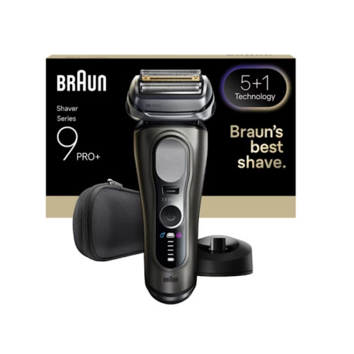 Braun Braun Series 9 Pro+ 9615S, Folierakapparat, Svart, Grå, Rost...