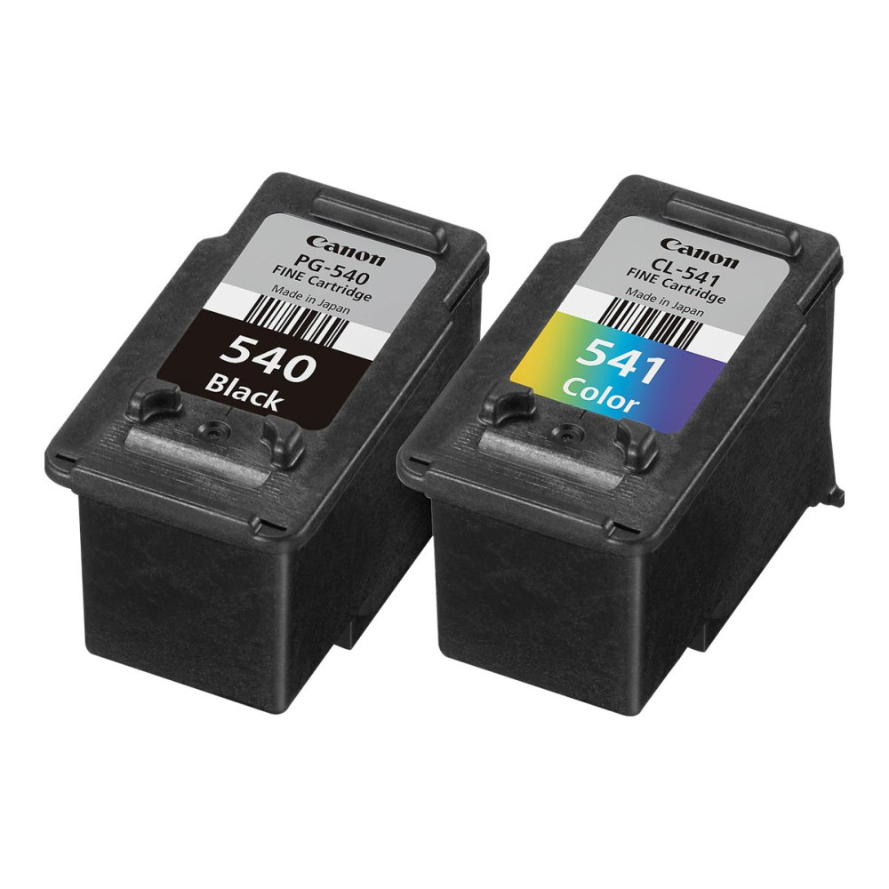 Produktbild för Canon PG-540 / CL-541 Multipack - 2-pack - svart, färg (cyan, magenta, gul) - original - bläcktank