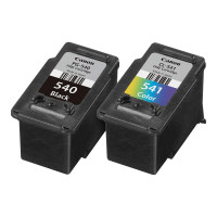 Produktbild för Canon PG-540 / CL-541 Multipack - 2-pack - svart, färg (cyan, magenta, gul) - original - bläcktank