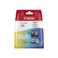 Produktbild för Canon PG-540 / CL-541 Multipack - 2-pack - svart, färg (cyan, magenta, gul) - original - bläcktank