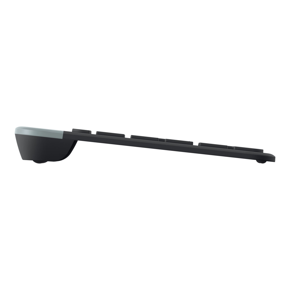Produktbild för Logitech Slim Wireless Combo MK470 - sats med tangentbord och mus - AZERTY - belgisk - grafit Inmatningsenhet