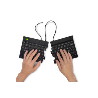Produktbild för R-Go Ergonomic Keyboard Split break - tangentbord - QWERTY - Nordisk - svart Inmatningsenhet