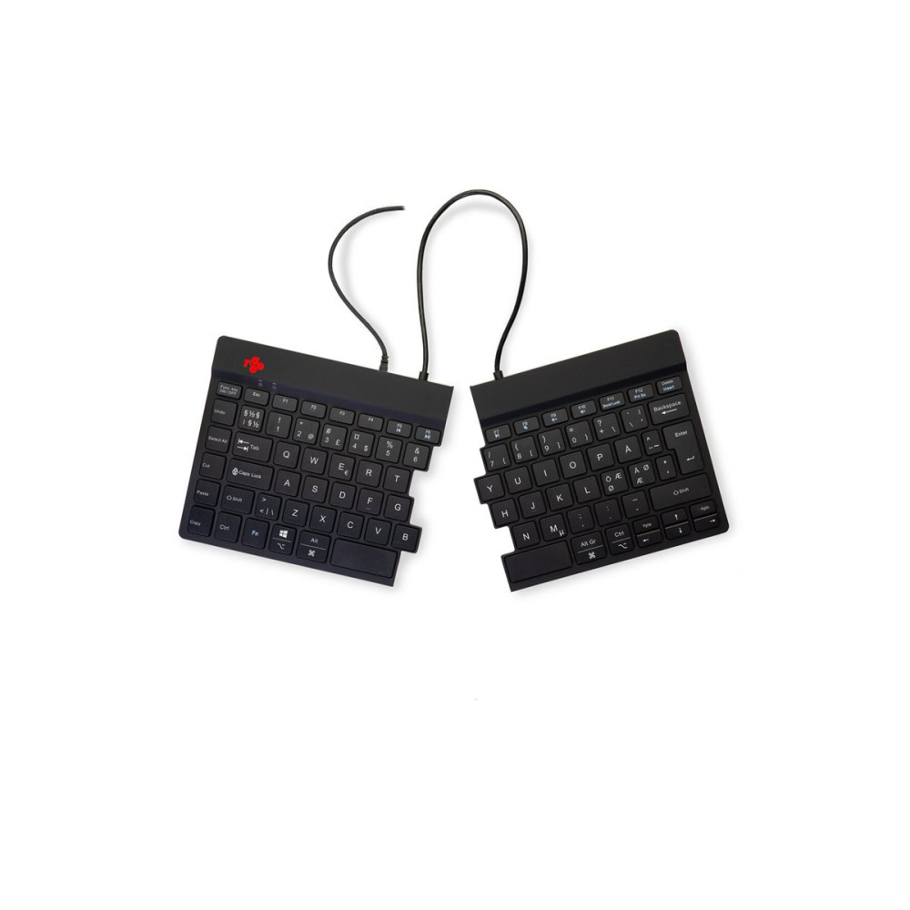 Produktbild för R-Go Ergonomic Keyboard Split break - tangentbord - QWERTY - Nordisk - svart Inmatningsenhet