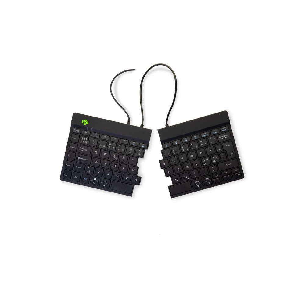 Produktbild för R-Go Ergonomic Keyboard Split break - tangentbord - QWERTY - Nordisk - svart Inmatningsenhet
