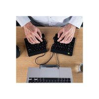 Produktbild för R-Go Ergonomic Keyboard Split break - tangentbord - QWERTY - Nordisk - svart Inmatningsenhet
