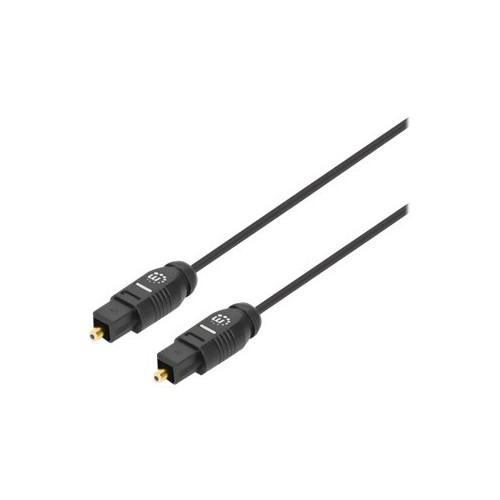Manhattan Manhattan Toslink Digital Optical AudioCable, 1m, Male/Male, Toslink S/PDIF, Gold plated contacts, Lifetime Warranty, Polybag - digial audiokabel (optisk) - 1 m