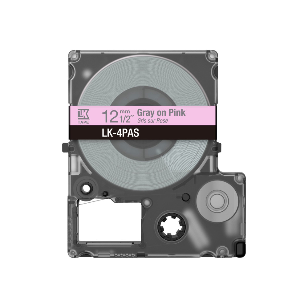 Produktbild för Epson LabelWorks LK-4PAS - tejp - 1 kassett(er) - Rulle (1,2 cm)