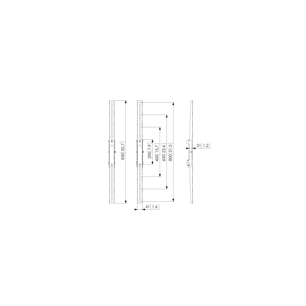 Produktbild för Vogel's Professional Connect-it PFS 3208 monteringskomponent - för videovägg - svart