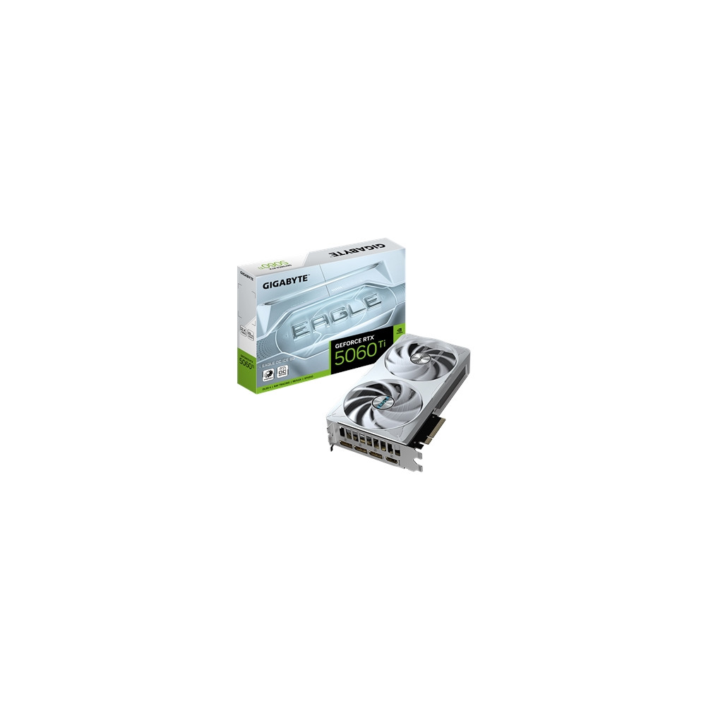 Produktbild för Gigabyte GeForce RTX 5060 Ti EAGLE OC ICE 8G - OC Edition - grafikkort - GeForce RTX 5060 Ti - 8 GB