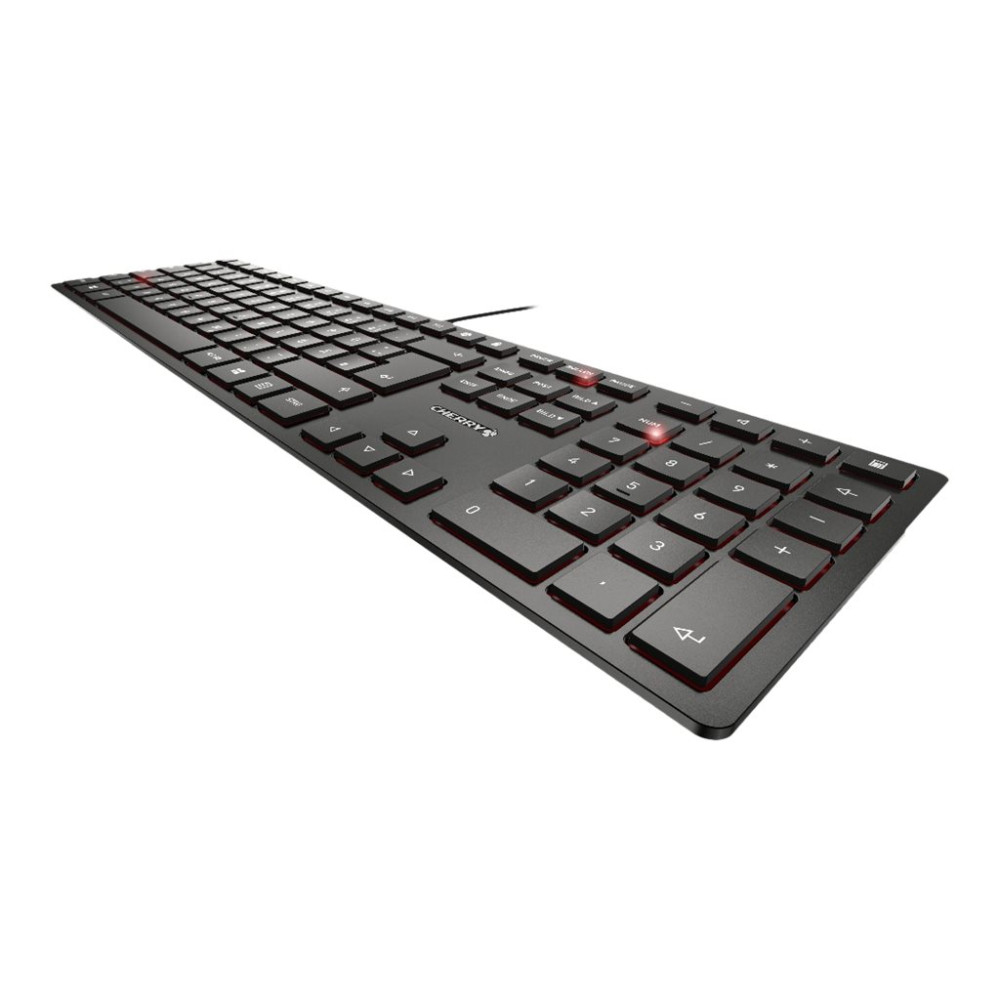 Produktbild för CHERRY KC 6000 SLIM - tangentbord - belgisk - svart Inmatningsenhet