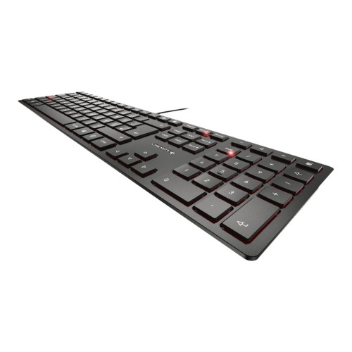 CHERRY CHERRY KC 6000 SLIM - tangentbord - belgisk - svart Inmatningsenhet