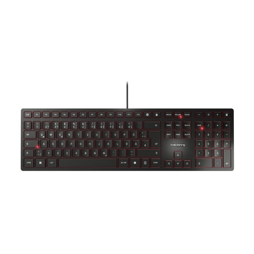 Produktbild för CHERRY KC 6000 SLIM - tangentbord - belgisk - svart Inmatningsenhet