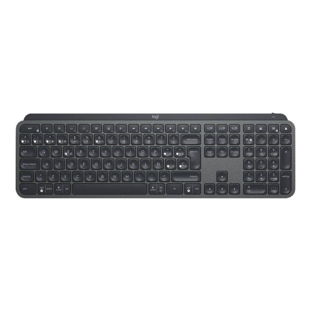 Produktbild för Logitech MX Keys - tangentbord - QWERTY - spanska - Europa - grafit Inmatningsenhet