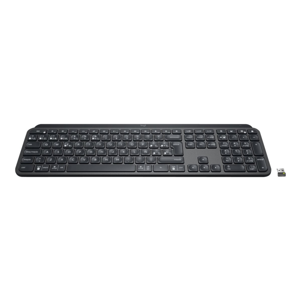 Produktbild för Logitech MX Keys - tangentbord - QWERTY - spanska - Europa - grafit Inmatningsenhet