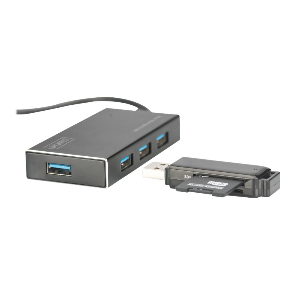 Produktbild för DIGITUS USB 3.0 Office Hub DA-70240-1 - hubb - 4 portar