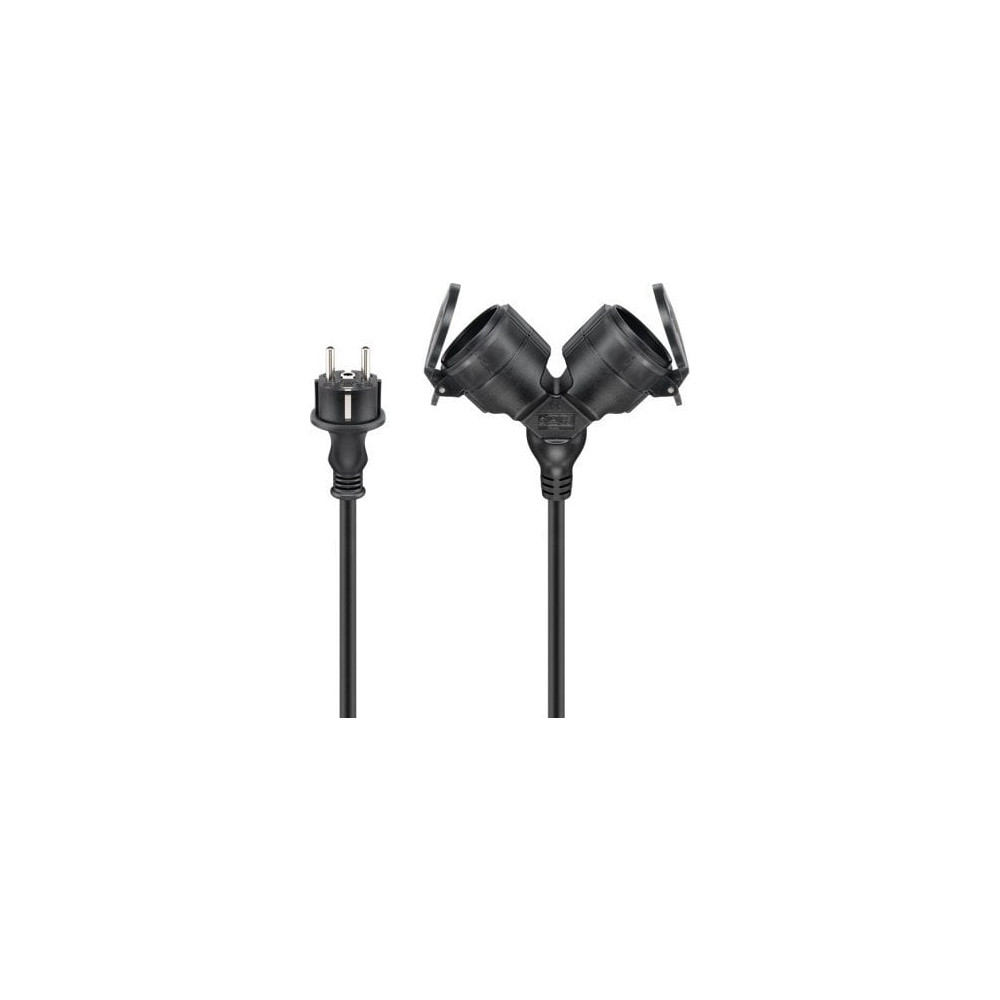 Produktbild för Goobay 65436, 25 m, Utomhus, Typ F, Type EF (CEE 7/7), IP44,...