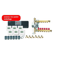 Produktbild för Roth Grab and Go golvvärmepaket för 6 rum 230V med TouchLine...