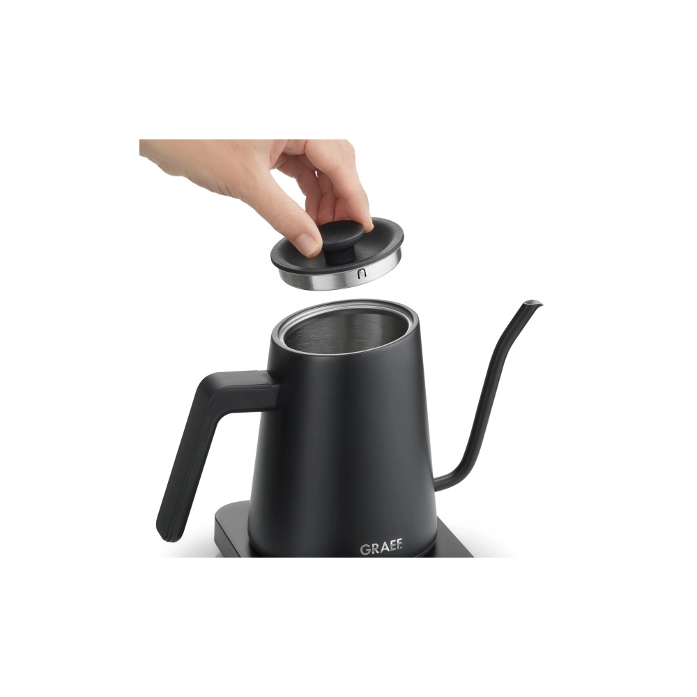 Produktbild för Graef GK502, 0,9 l, 1200 W, Svart, Rostfritt stål, Justerbar...