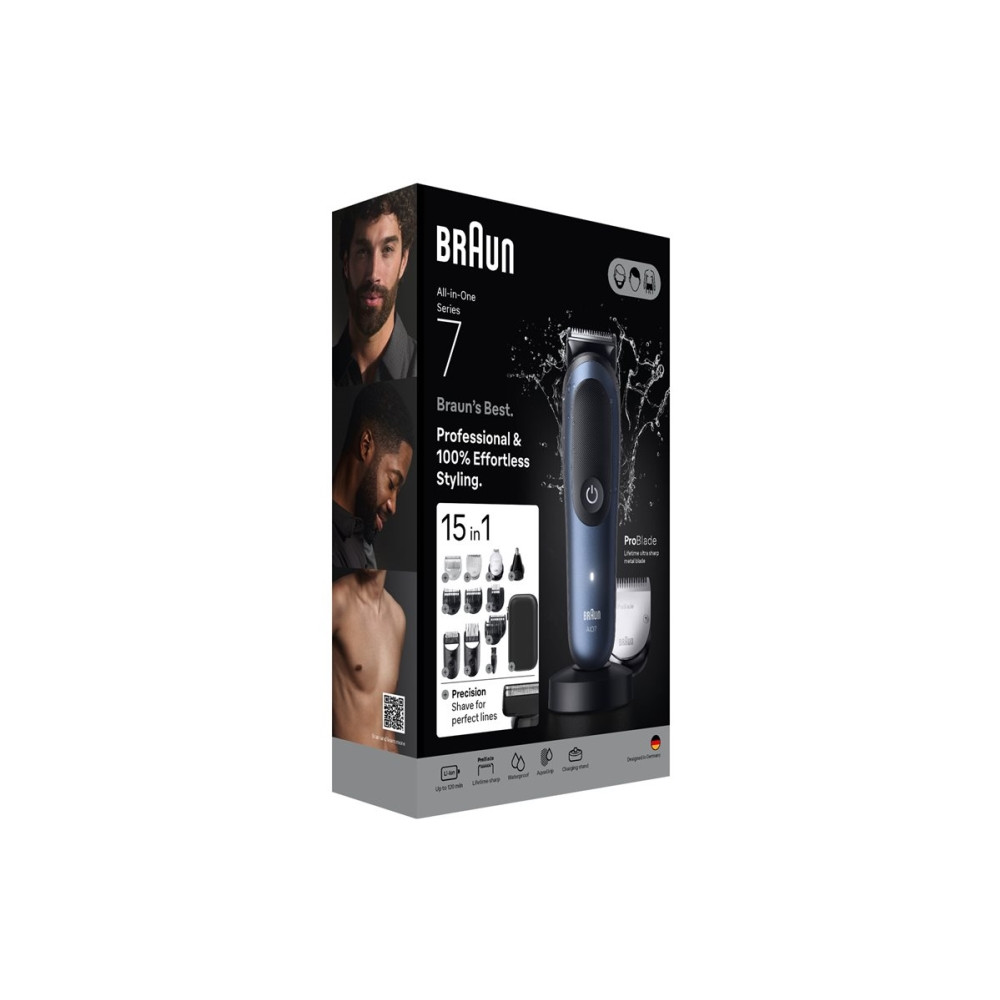 Produktbild för Braun All-in-One Series 7 AIO7580 - trimmer - deep blue