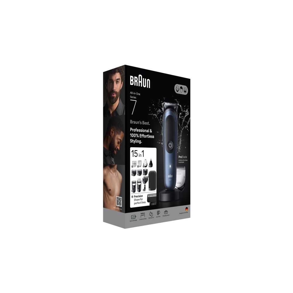 Produktbild för Braun All-in-One Series 7 AIO7580 - trimmer - deep blue
