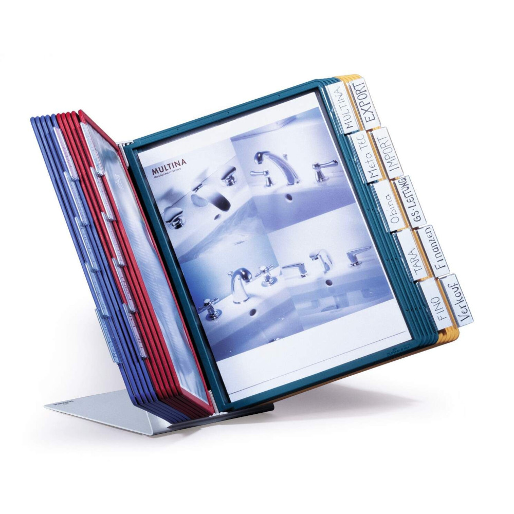 Produktbild för DURABLE VARIO TABLE - displaypanelsystem - för A4 - gul, röd, grön, mörkblå