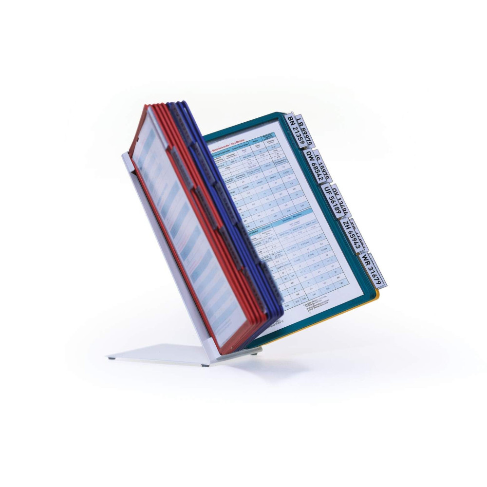 Produktbild för DURABLE VARIO TABLE - displaypanelsystem - för A4 - gul, röd, grön, mörkblå