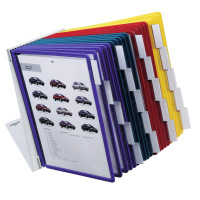 Produktbild för DURABLE VARIO TABLE - displaypanelsystem - för A4 - gul, röd, grön, mörkblå