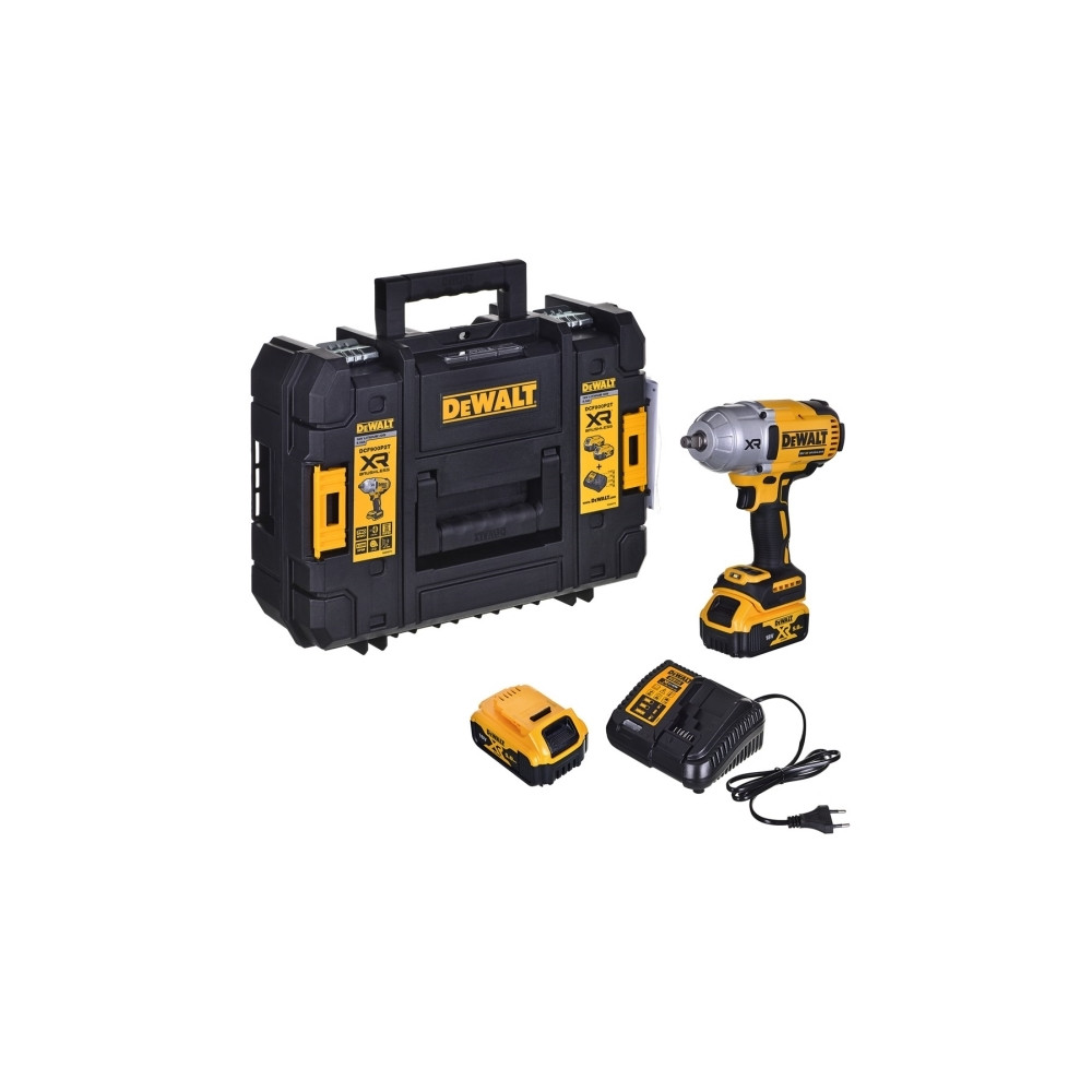 Produktbild för DeWALT DCF900P2T-QW, Mutterdragare, Borstlös, Svart, Gul, 1/...